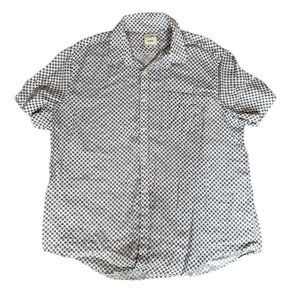 Baird McNutt Men’s Linen Murano Short Sleeve Button Up Sz XL